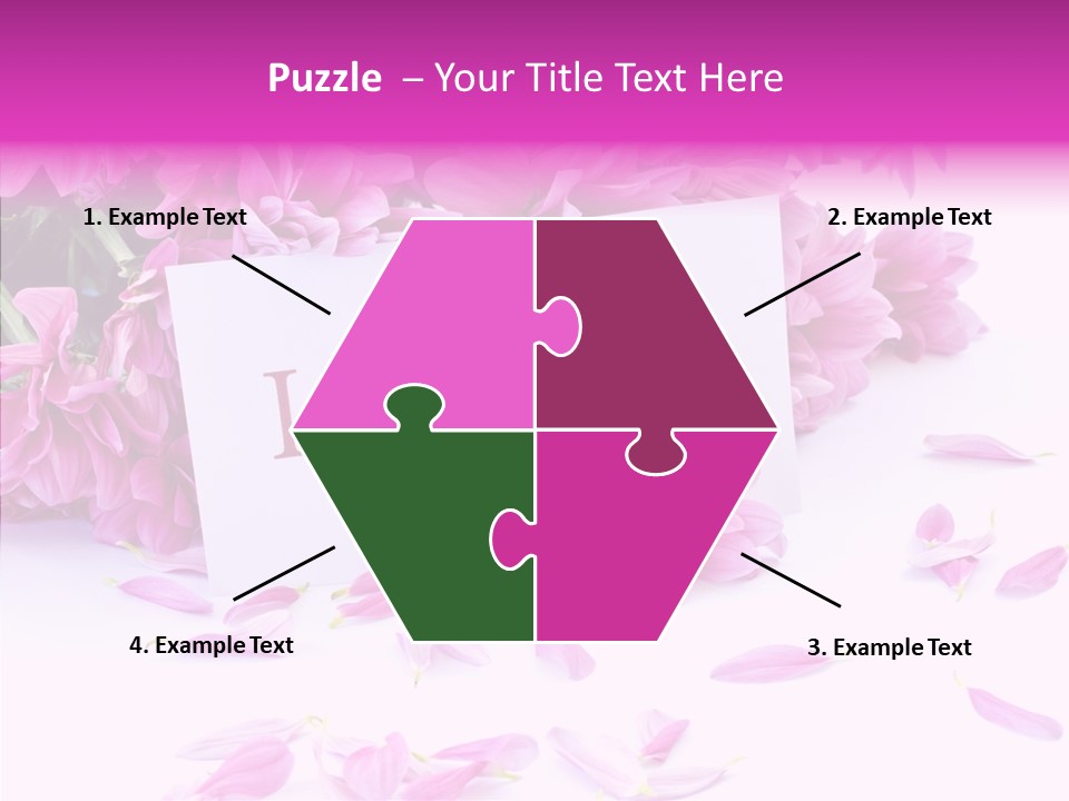 Color Gift Flower PowerPoint Template