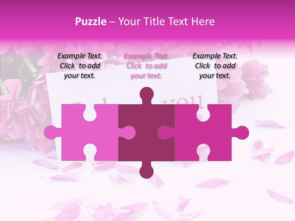 Color Gift Flower PowerPoint Template