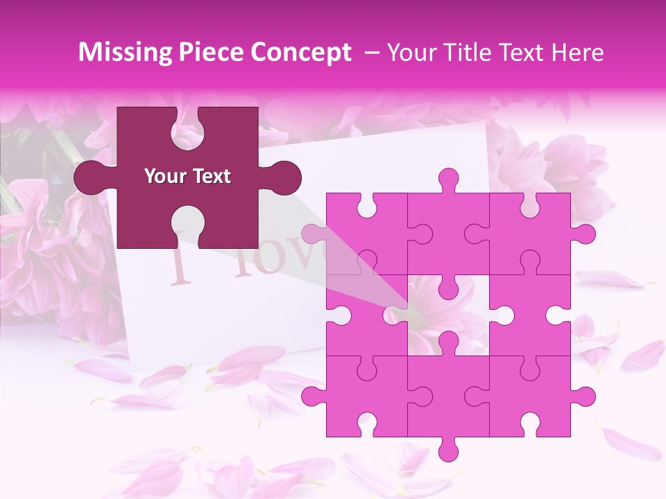 Color Gift Flower PowerPoint Template