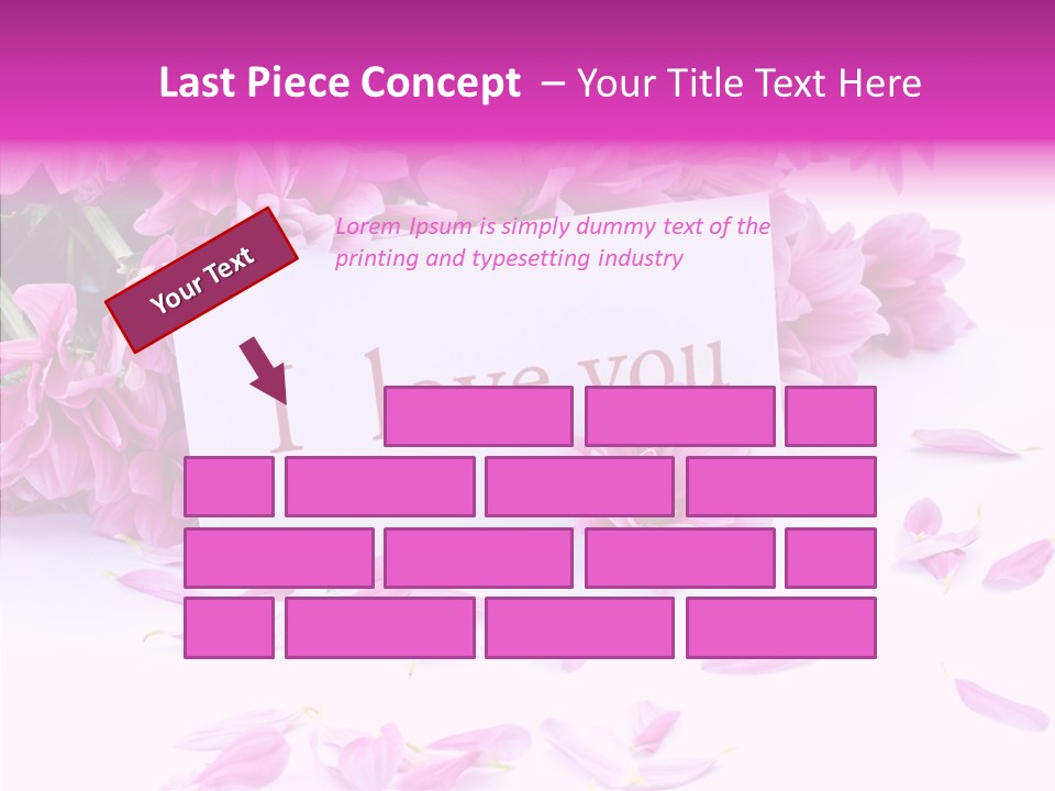 Color Gift Flower PowerPoint Template