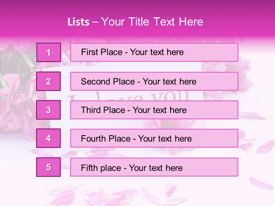 Color Gift Flower PowerPoint Template