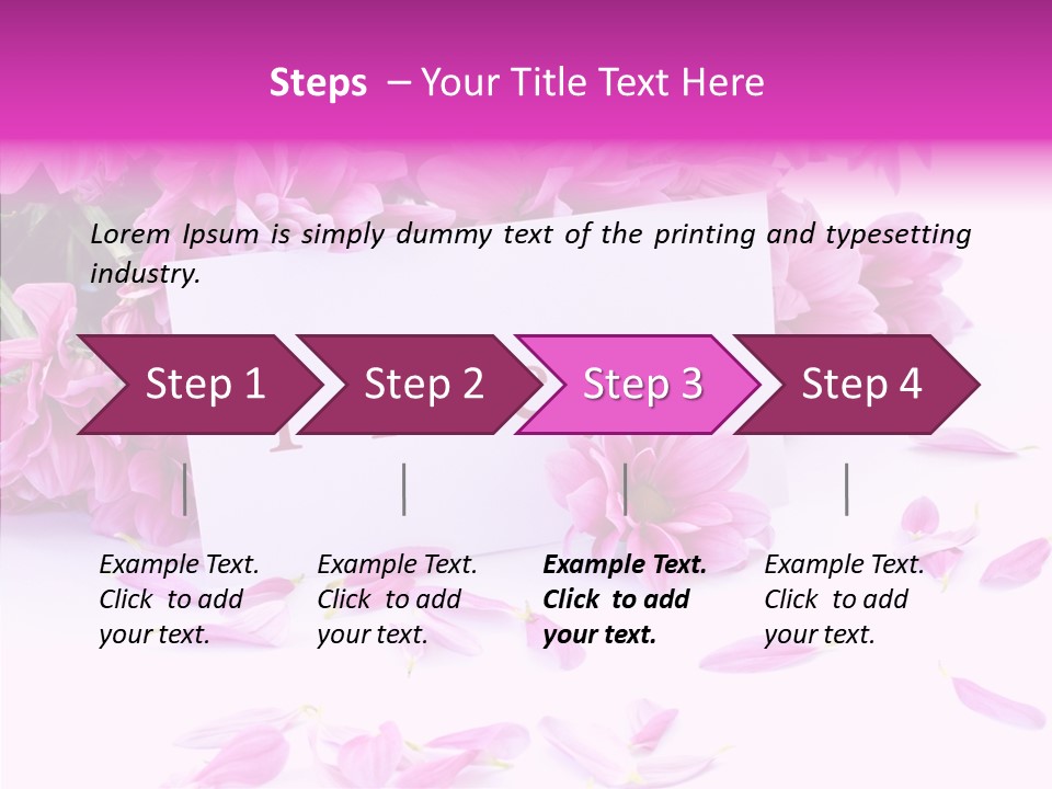 Color Gift Flower PowerPoint Template