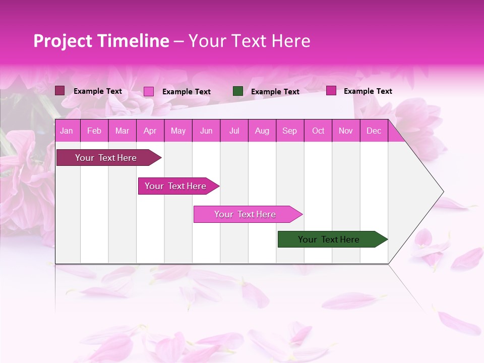 Color Gift Flower PowerPoint Template