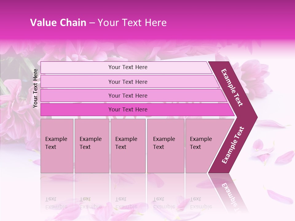 Color Gift Flower PowerPoint Template