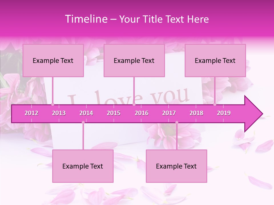 Color Gift Flower PowerPoint Template