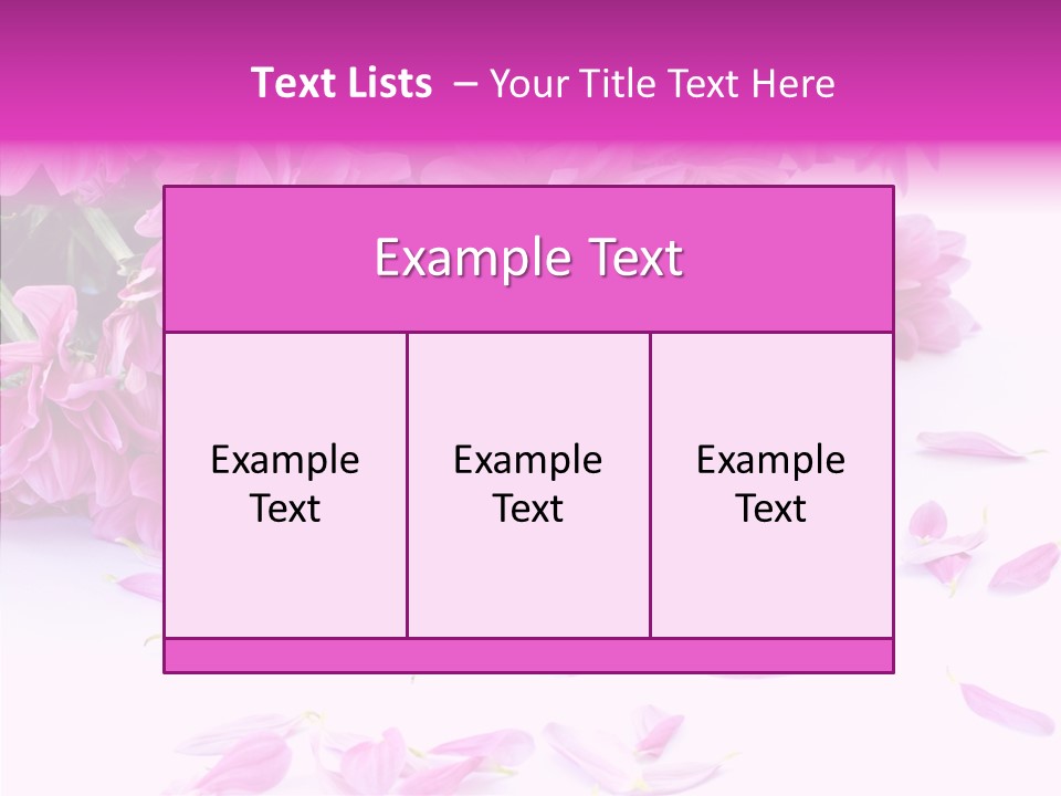 Color Gift Flower PowerPoint Template