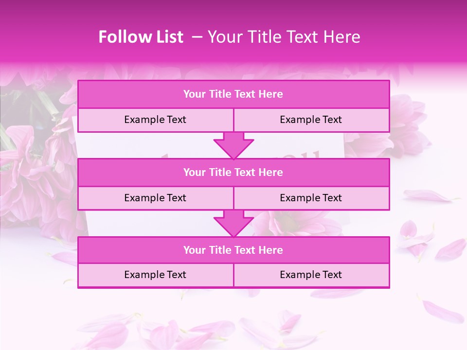 Color Gift Flower PowerPoint Template