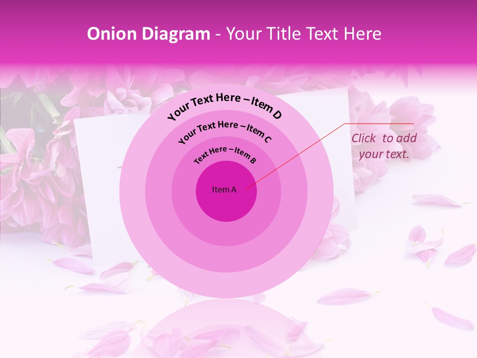 Color Gift Flower PowerPoint Template