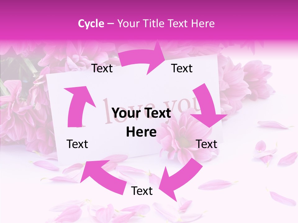 Color Gift Flower PowerPoint Template