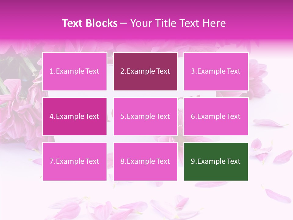 Color Gift Flower PowerPoint Template