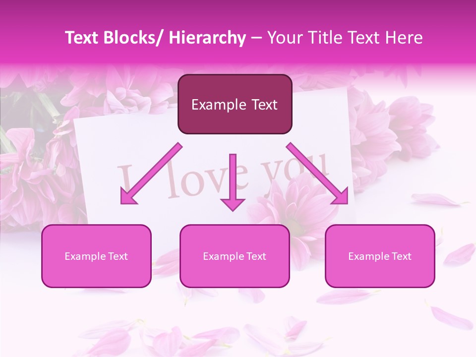 Color Gift Flower PowerPoint Template