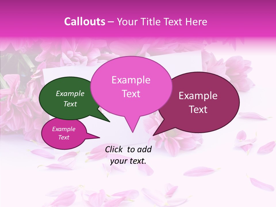 Color Gift Flower PowerPoint Template