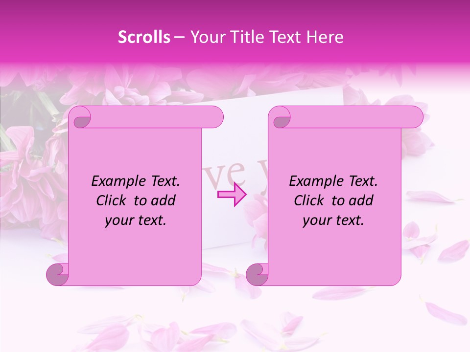 Color Gift Flower PowerPoint Template