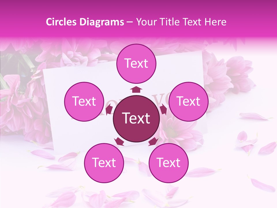 Color Gift Flower PowerPoint Template