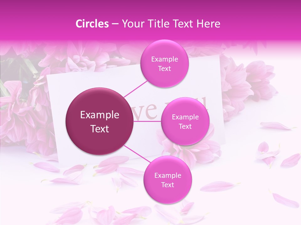 Color Gift Flower PowerPoint Template