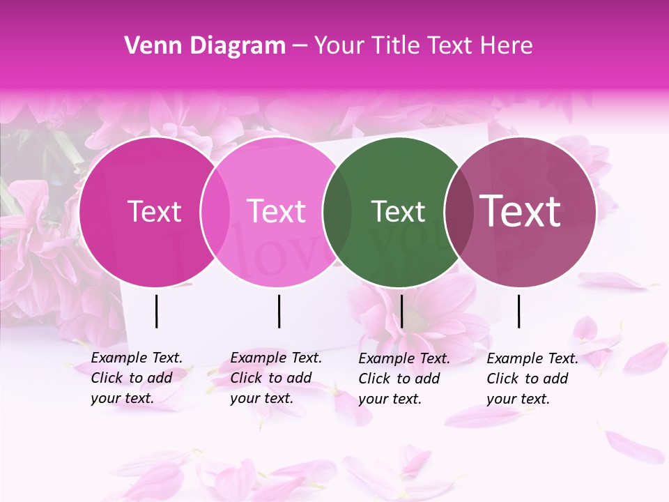 Color Gift Flower PowerPoint Template