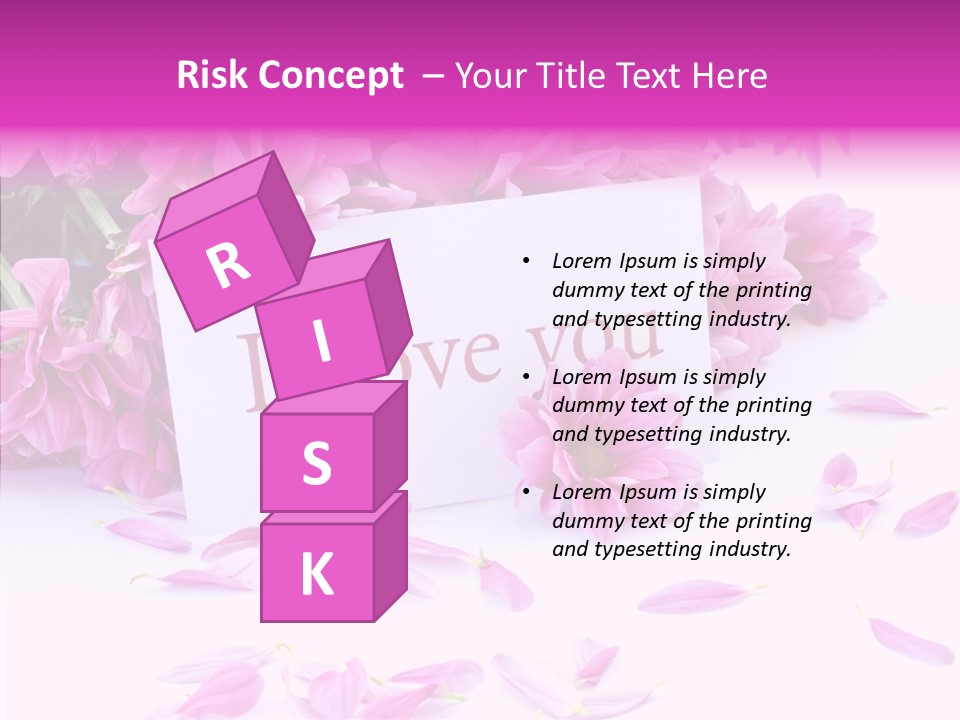 Color Gift Flower PowerPoint Template