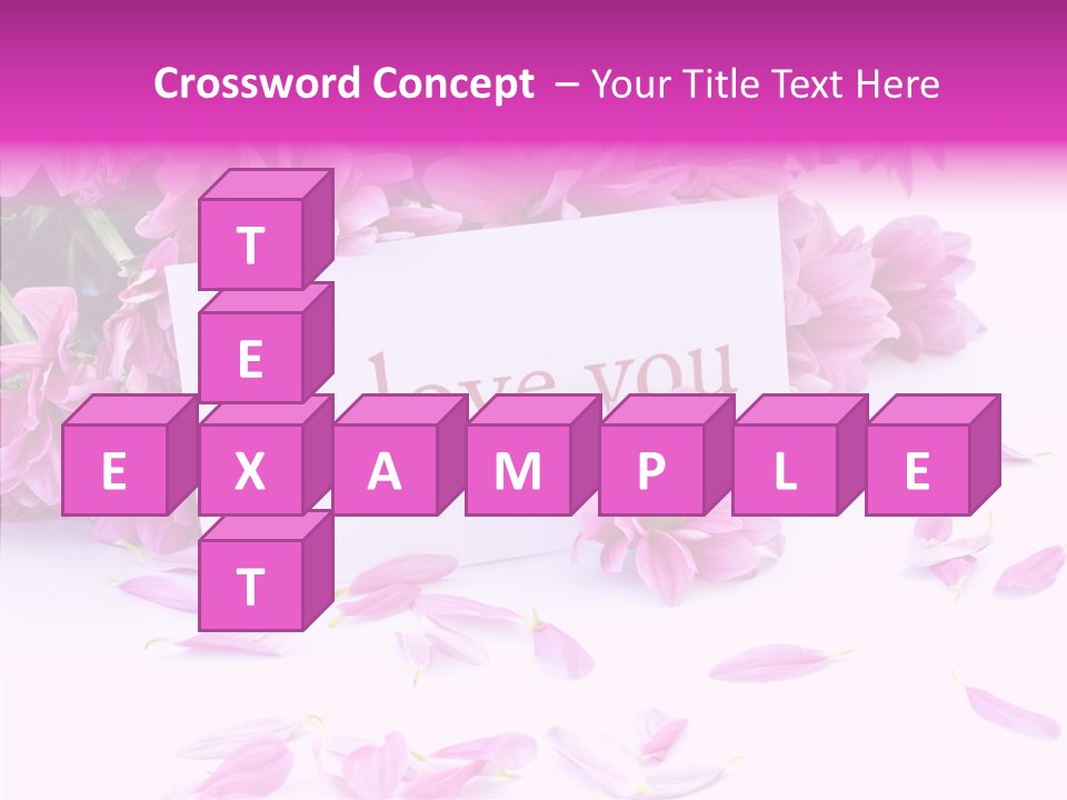 Color Gift Flower PowerPoint Template