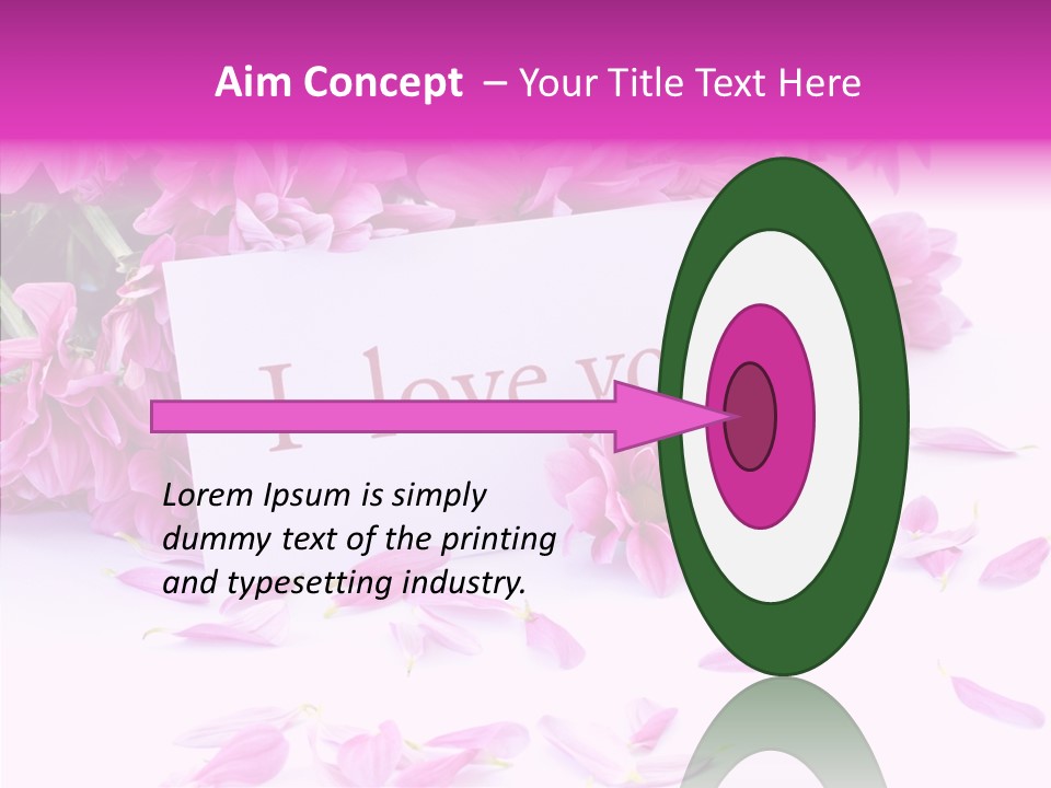 Color Gift Flower PowerPoint Template