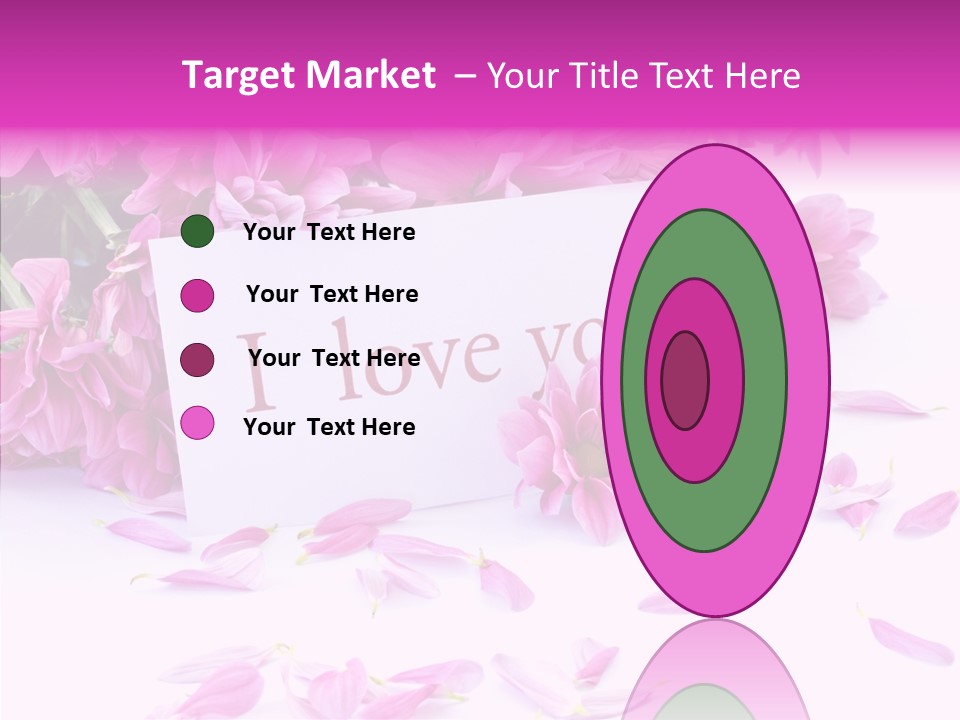Color Gift Flower PowerPoint Template