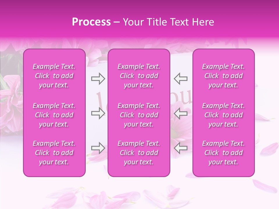 Color Gift Flower PowerPoint Template