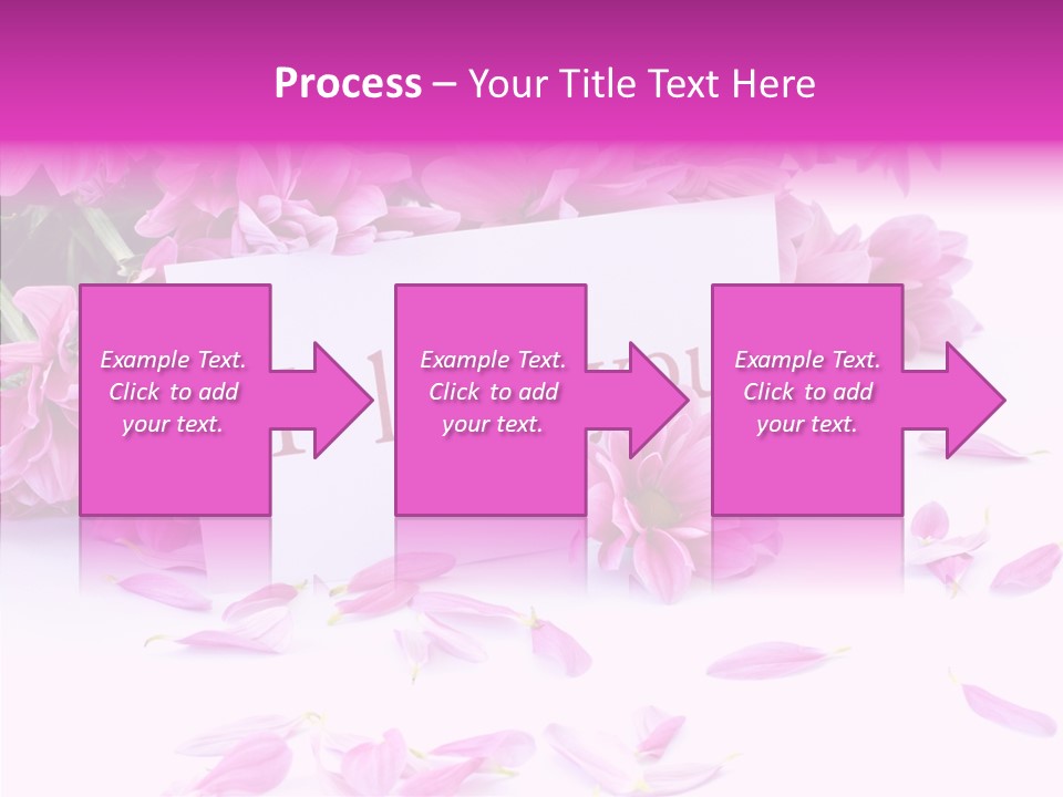 Color Gift Flower PowerPoint Template