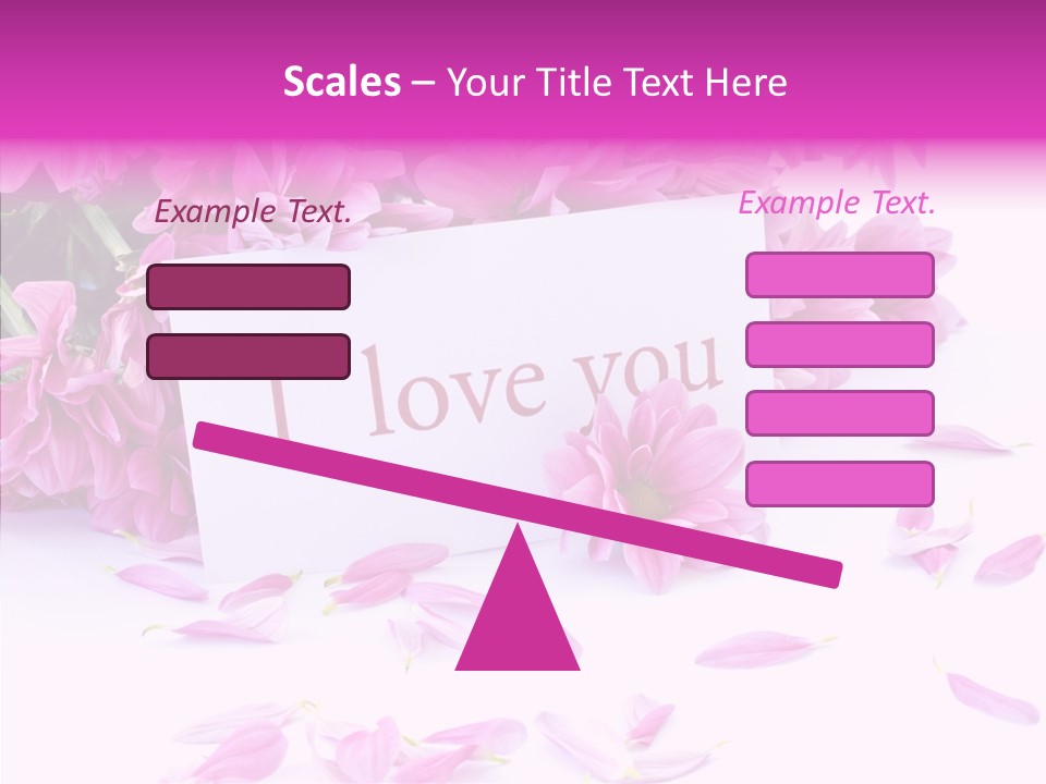 Color Gift Flower PowerPoint Template