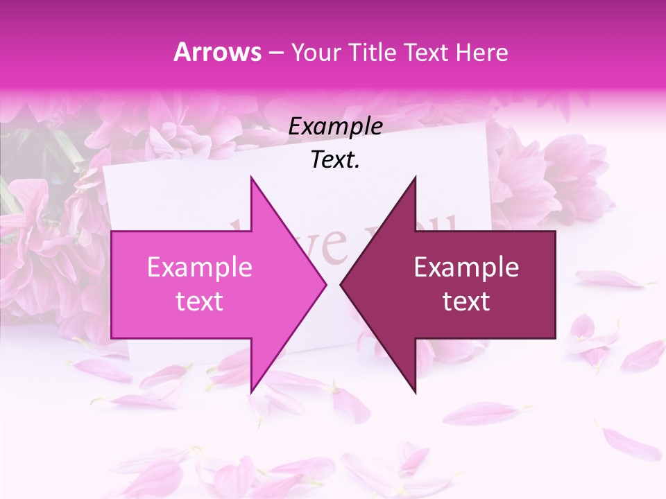 Color Gift Flower PowerPoint Template