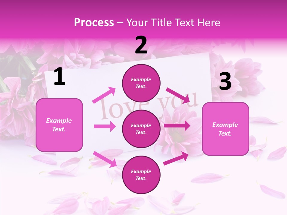 Color Gift Flower PowerPoint Template
