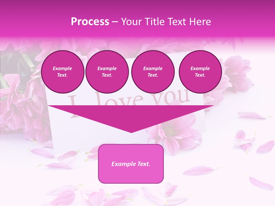 Color Gift Flower PowerPoint Template
