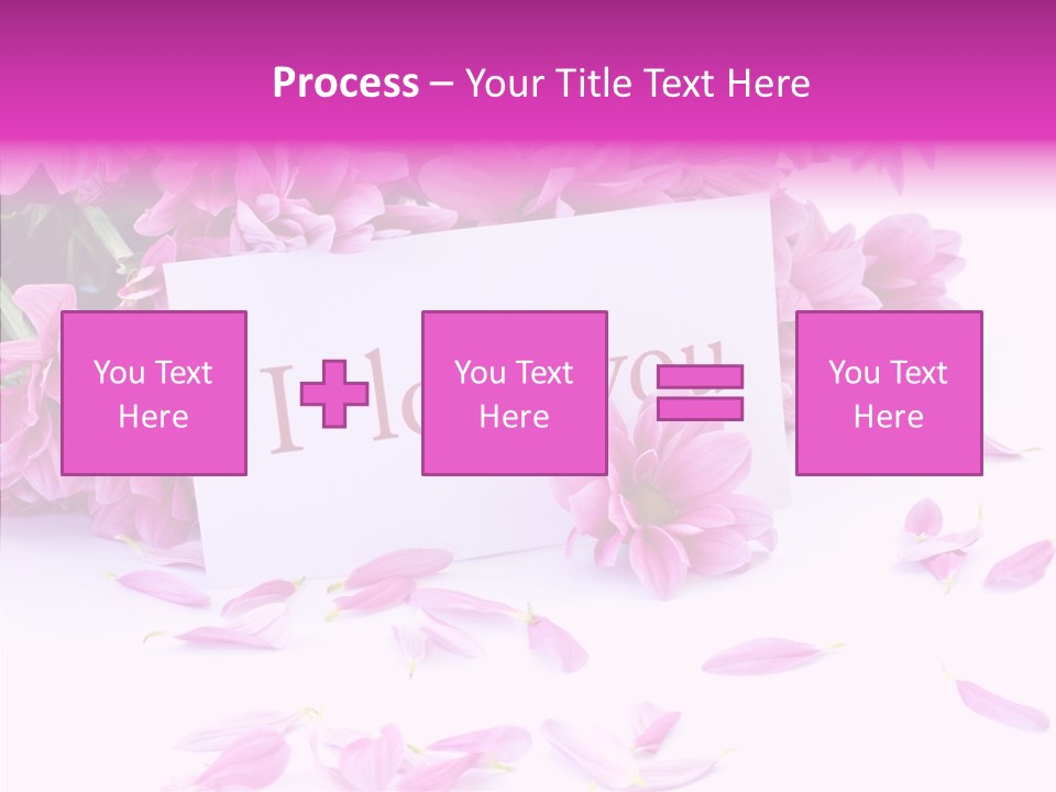 Color Gift Flower PowerPoint Template