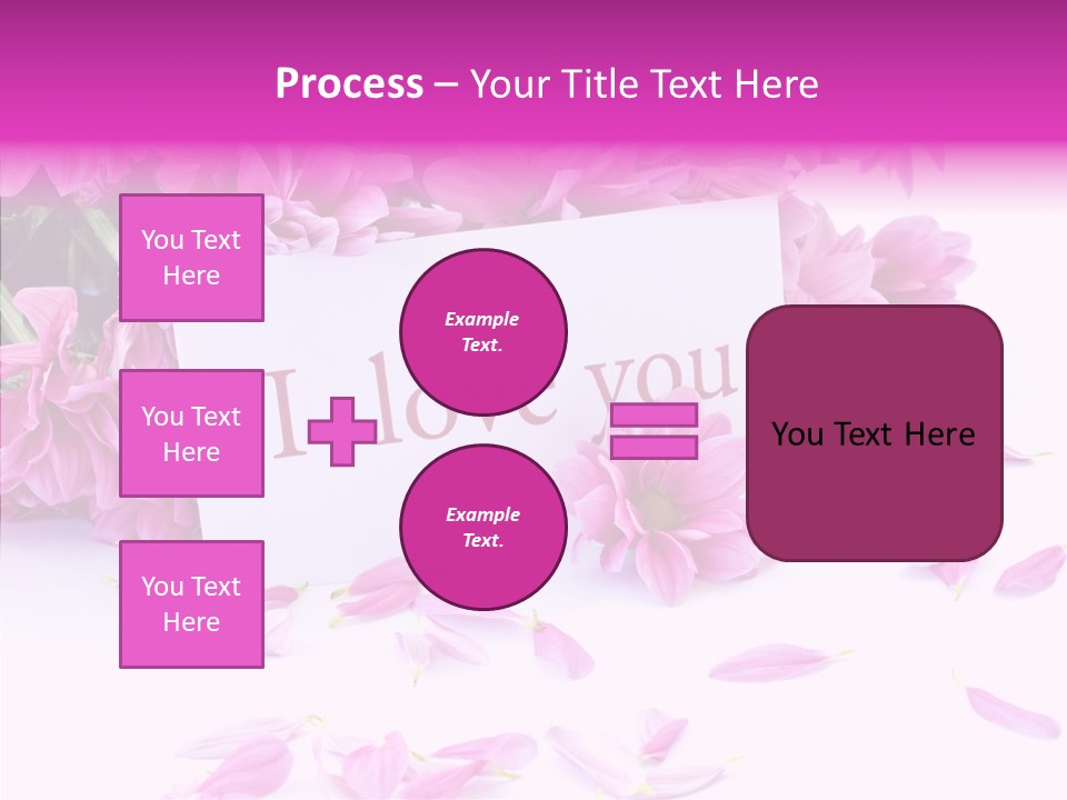 Color Gift Flower PowerPoint Template
