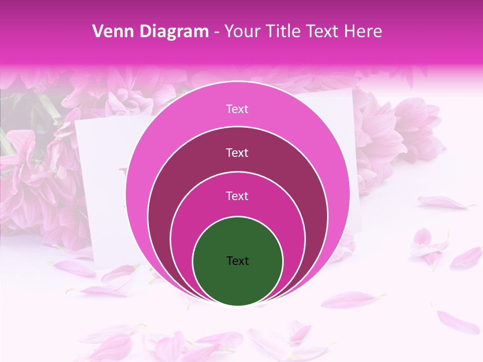 Color Gift Flower PowerPoint Template