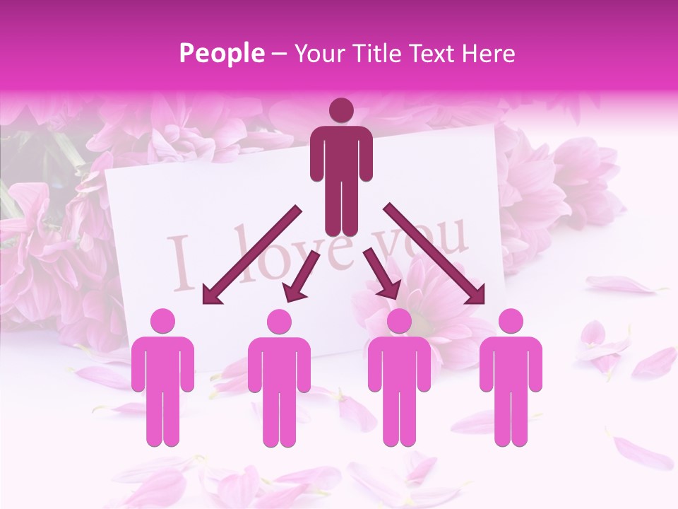 Color Gift Flower PowerPoint Template