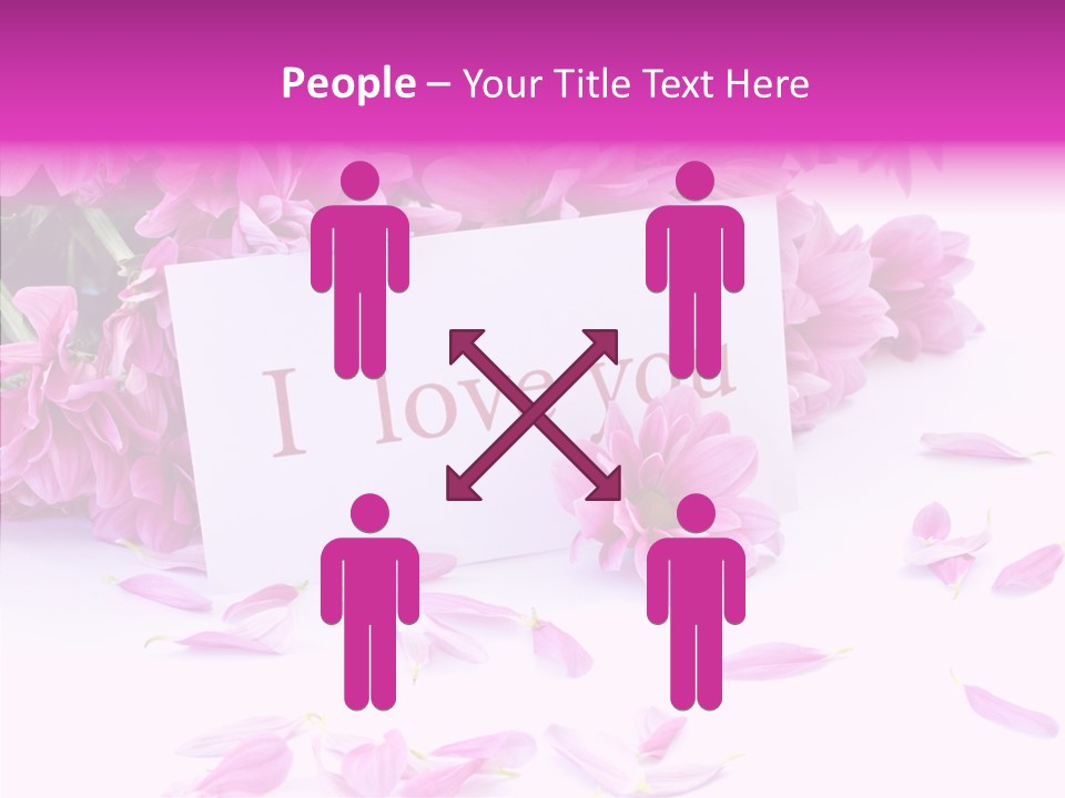 Color Gift Flower PowerPoint Template