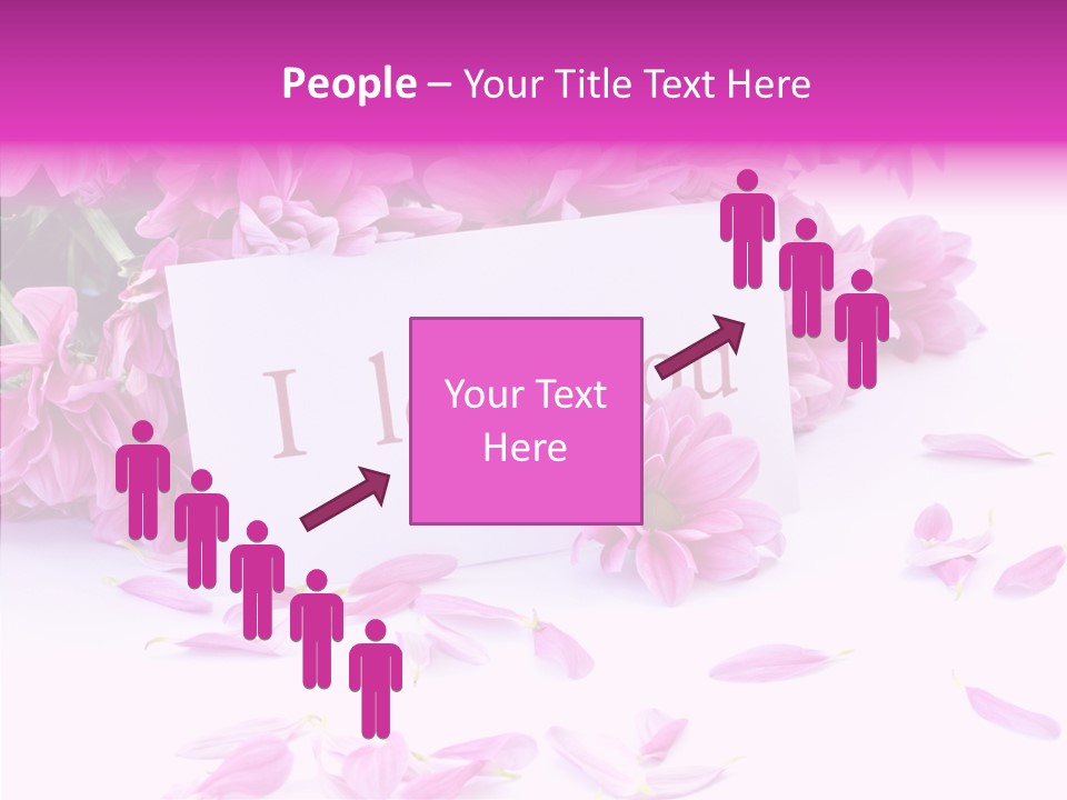 Color Gift Flower PowerPoint Template
