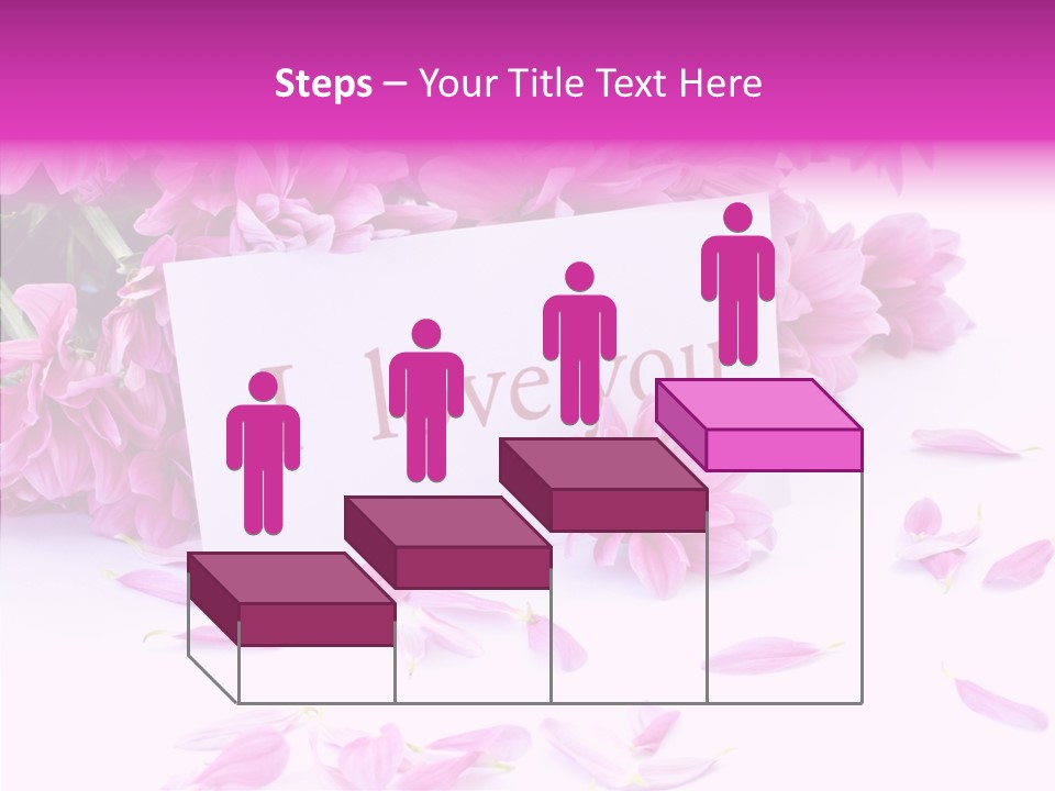 Color Gift Flower PowerPoint Template