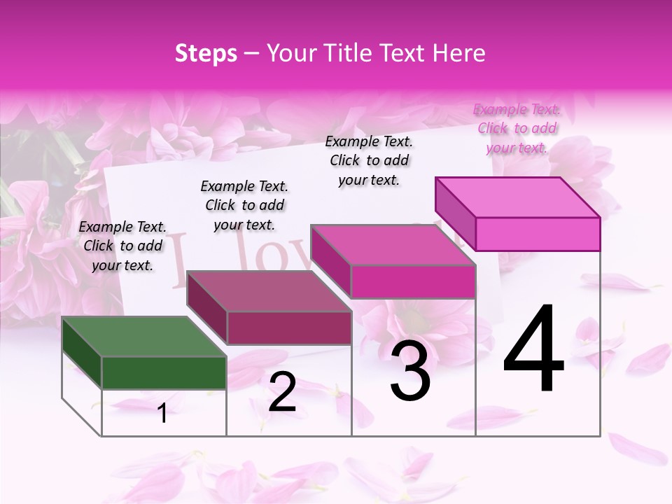 Color Gift Flower PowerPoint Template
