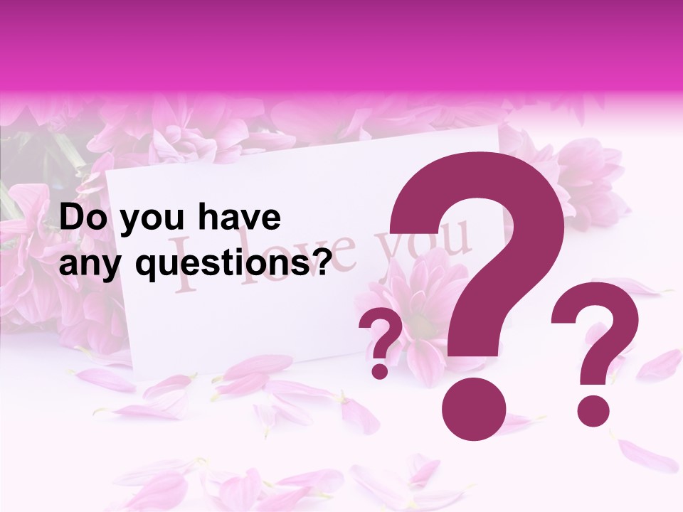 Color Gift Flower PowerPoint Template