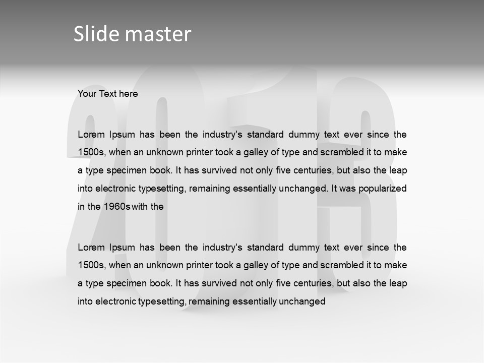 Zukunft Zeit Zweitausenddreizehn PowerPoint Template