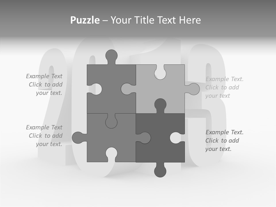 Zukunft Zeit Zweitausenddreizehn PowerPoint Template