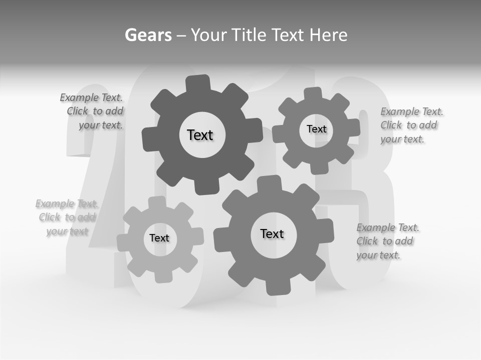 Zukunft Zeit Zweitausenddreizehn PowerPoint Template