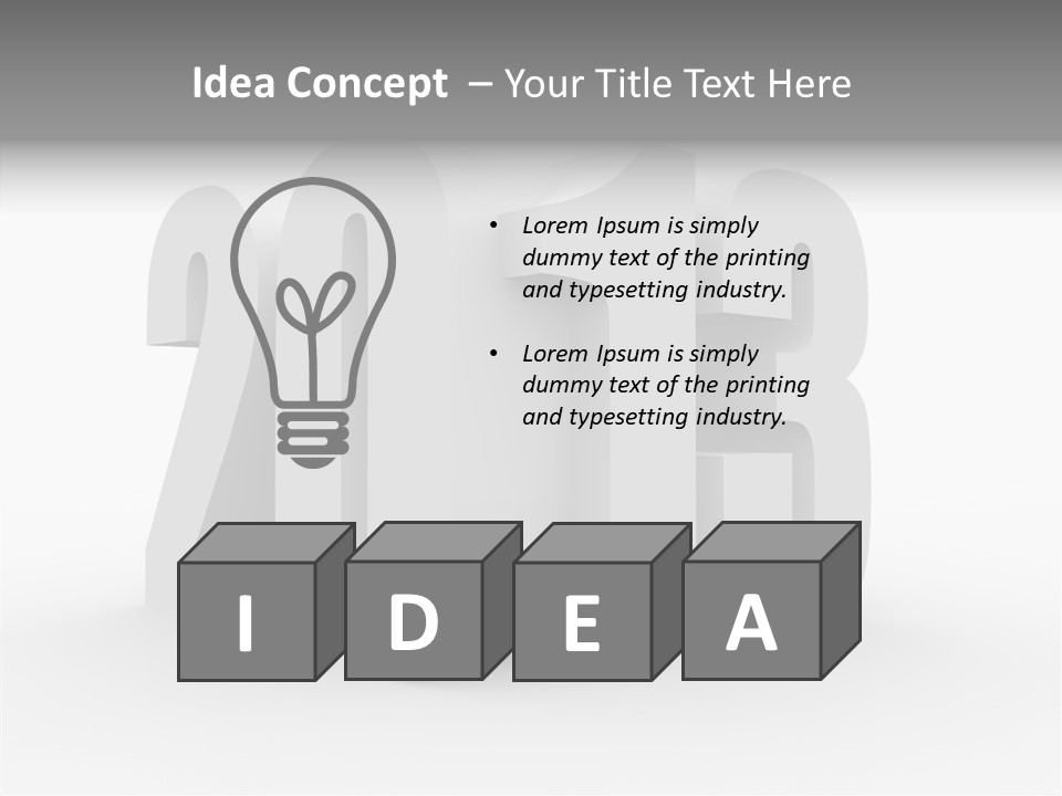 Zukunft Zeit Zweitausenddreizehn PowerPoint Template