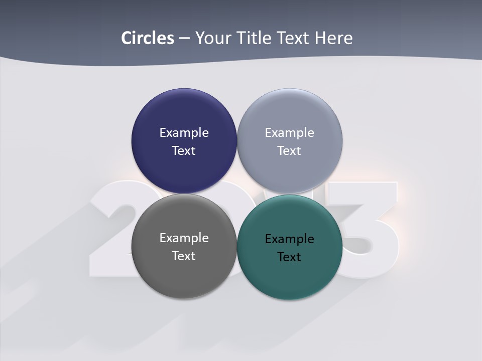 Textfreiraum Jahr Jahreszahl PowerPoint Template