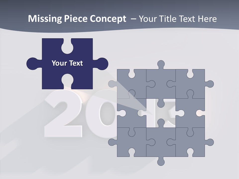 Textfreiraum Jahr Jahreszahl PowerPoint Template