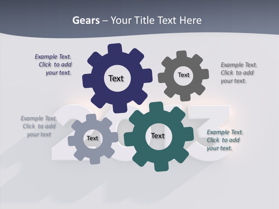 Textfreiraum Jahr Jahreszahl PowerPoint Template