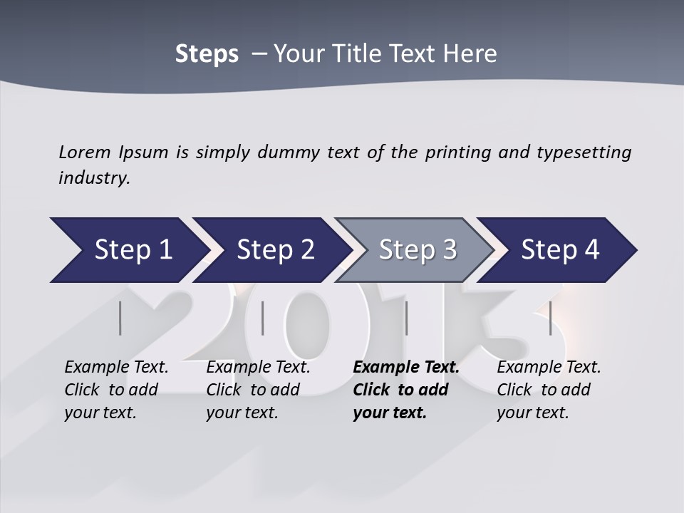 Textfreiraum Jahr Jahreszahl PowerPoint Template