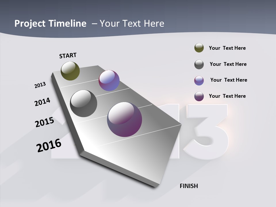 Textfreiraum Jahr Jahreszahl PowerPoint Template