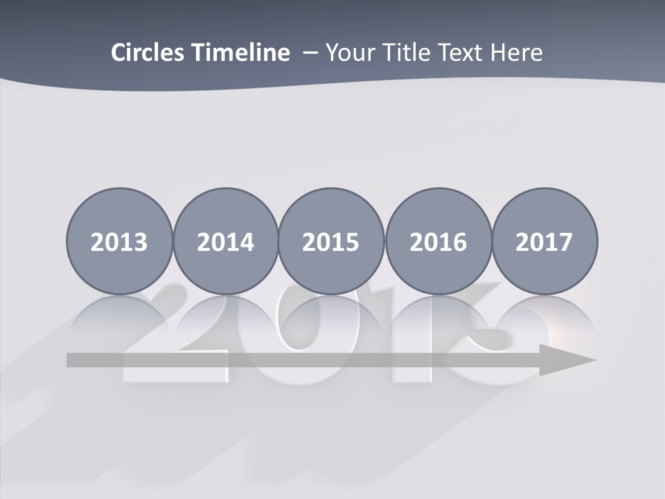 Textfreiraum Jahr Jahreszahl PowerPoint Template