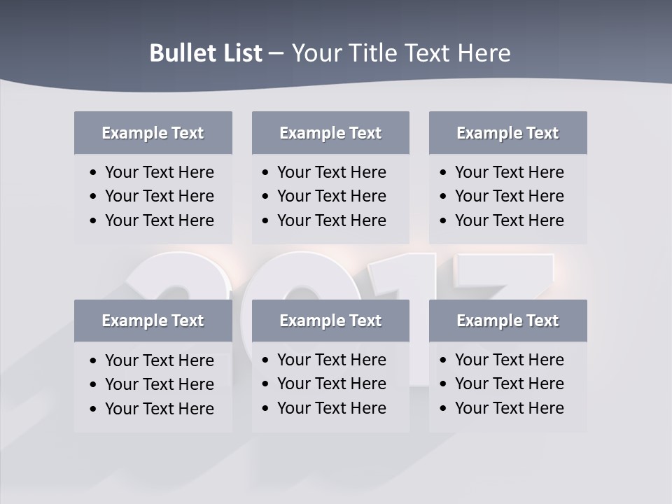 Textfreiraum Jahr Jahreszahl PowerPoint Template